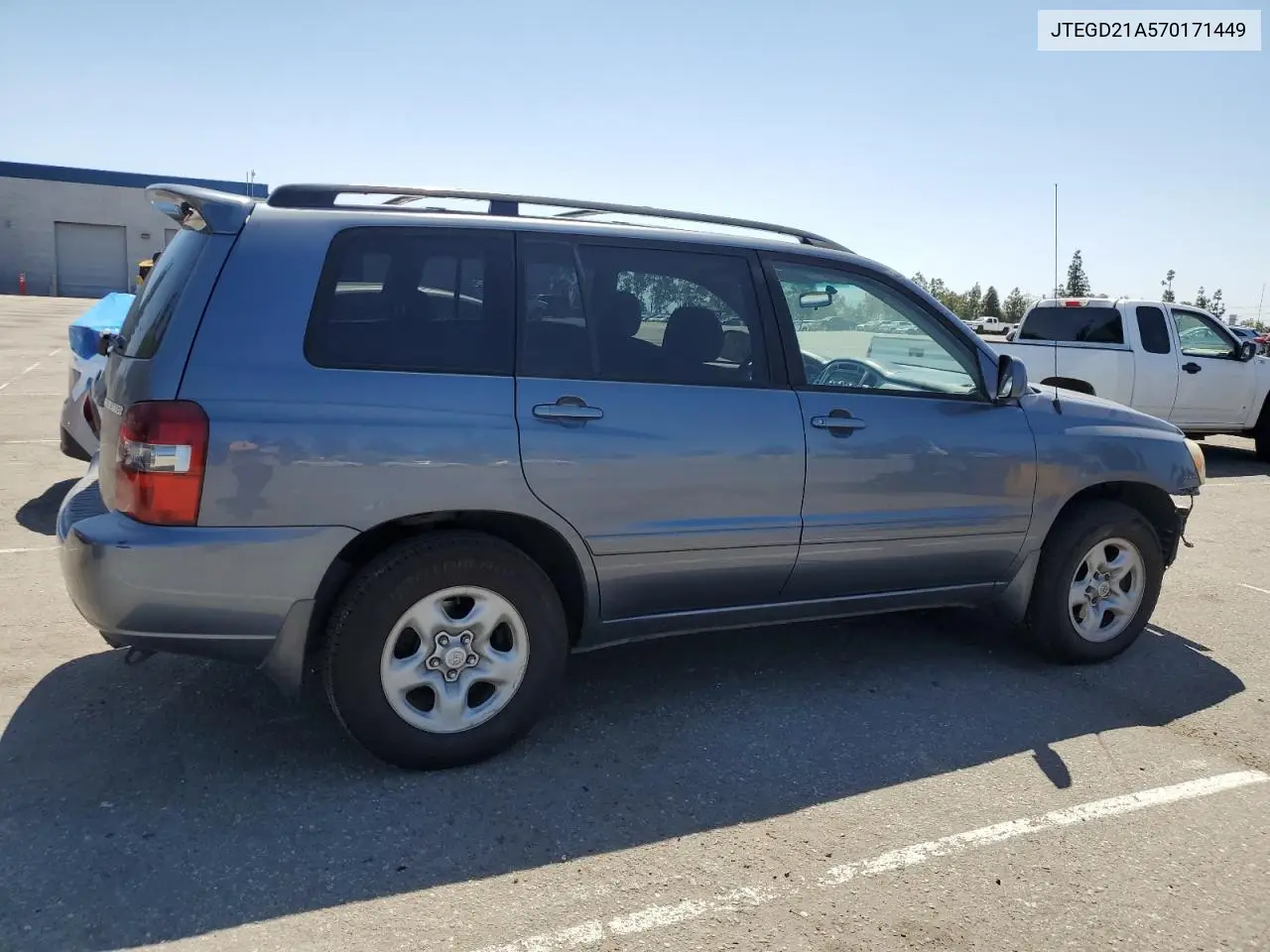 2007 Toyota Highlander VIN: JTEGD21A570171449 Lot: 56560085