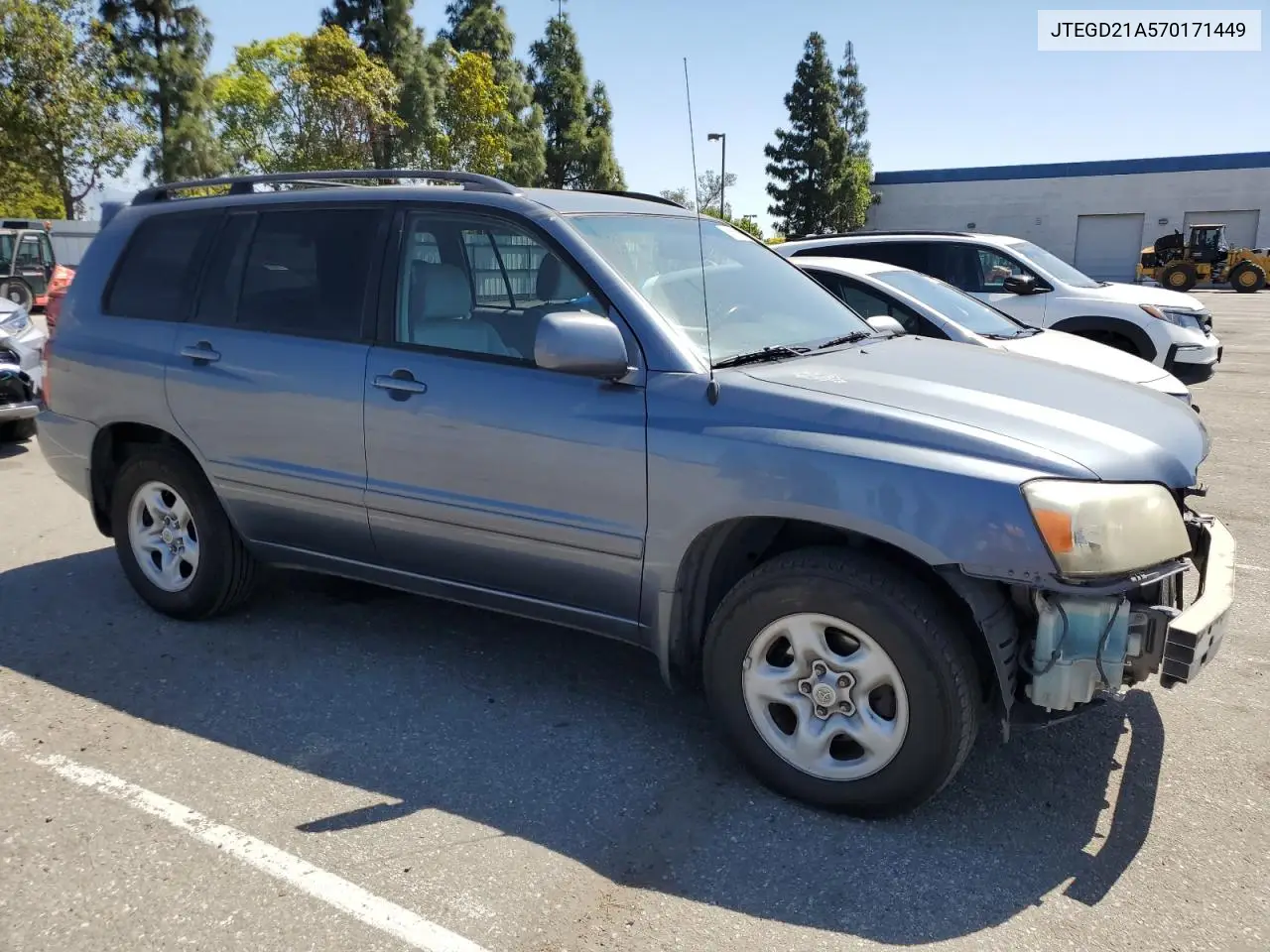 2007 Toyota Highlander VIN: JTEGD21A570171449 Lot: 56560085