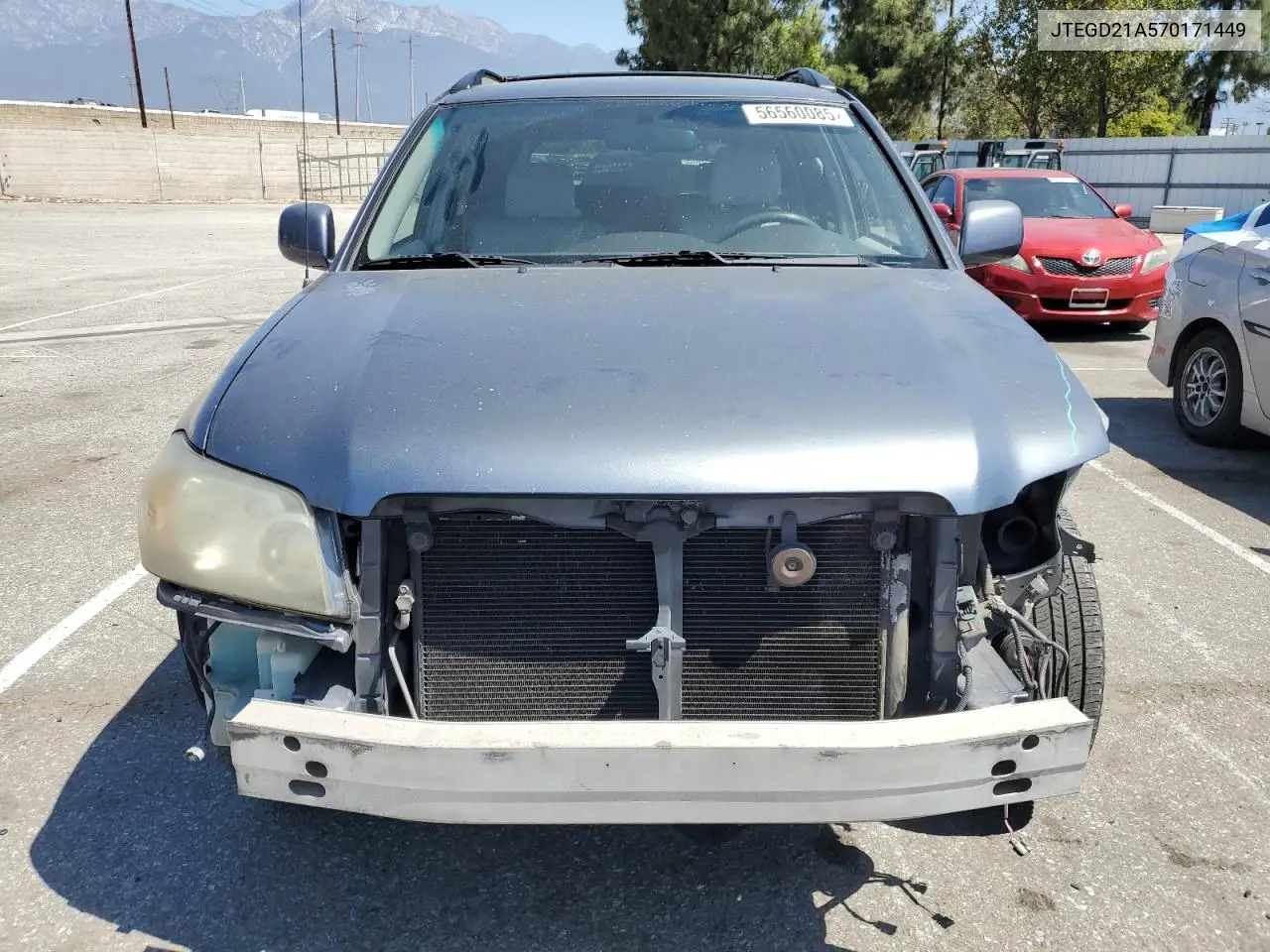 2007 Toyota Highlander VIN: JTEGD21A570171449 Lot: 56560085