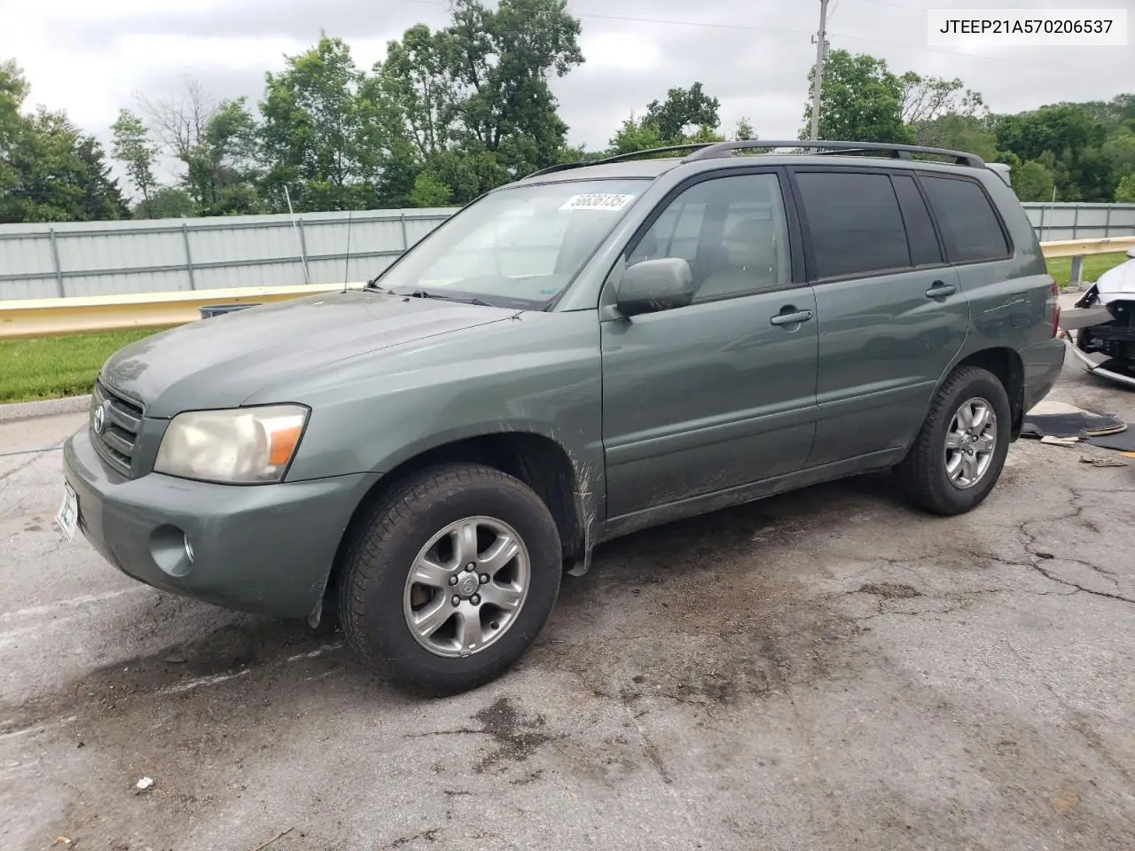 2007 Toyota Highlander Sport VIN: JTEEP21A570206537 Lot: 56636135