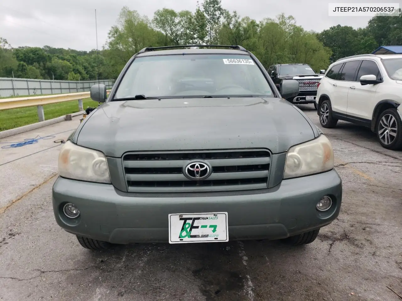 2007 Toyota Highlander Sport VIN: JTEEP21A570206537 Lot: 56636135