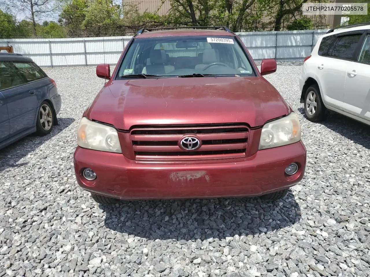 2007 Toyota Highlander Sport VIN: JTEHP21A770205578 Lot: 57200395