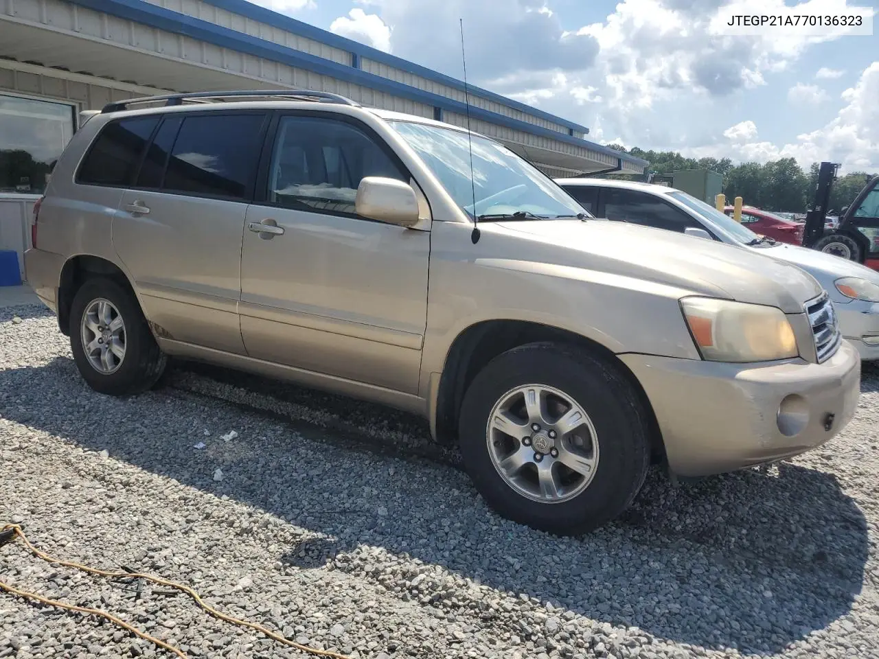 2007 Toyota Highlander Sport VIN: JTEGP21A770136323 Lot: 62490365