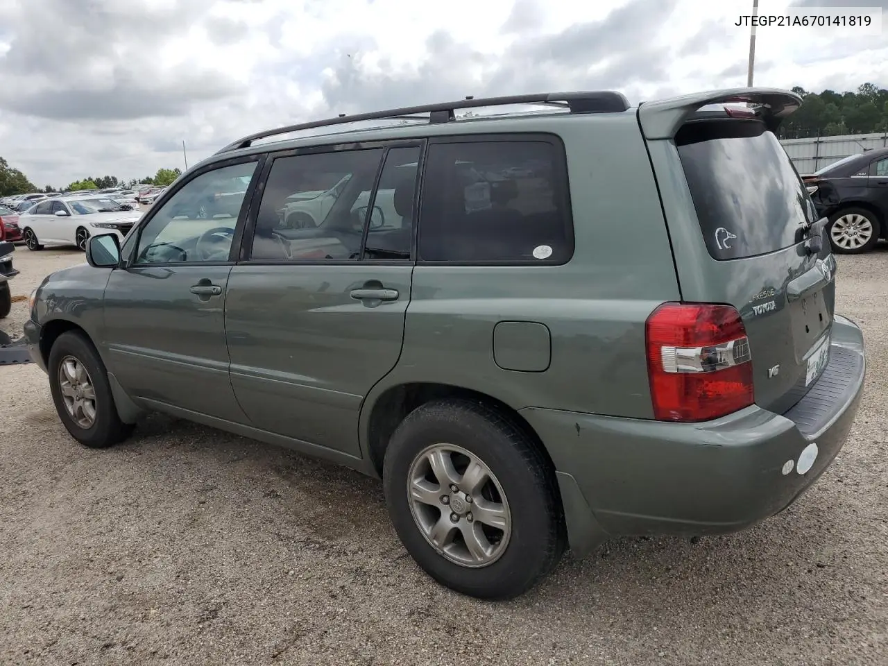 2007 Toyota Highlander Sport VIN: JTEGP21A670141819 Lot: 63052125