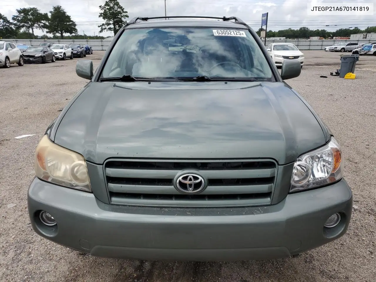 2007 Toyota Highlander Sport VIN: JTEGP21A670141819 Lot: 63052125