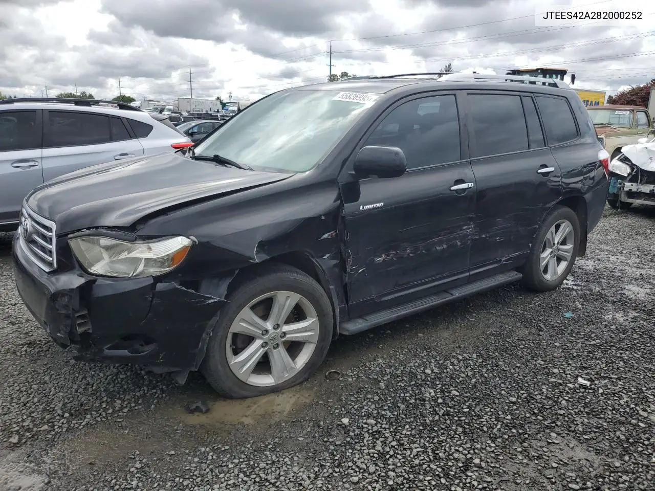 2008 Toyota Highlander Limited VIN: JTEES42A282000252 Lot: 55836995
