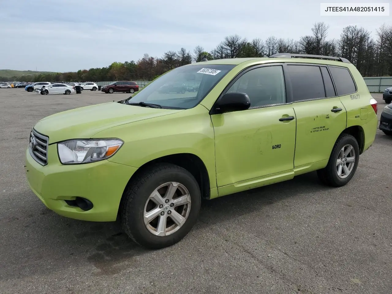 2008 Toyota Highlander VIN: JTEES41A482051415 Lot: 56357305