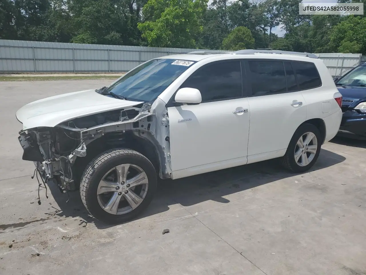 2008 Toyota Highlander Limited VIN: JTEDS42A582055998 Lot: 56377675