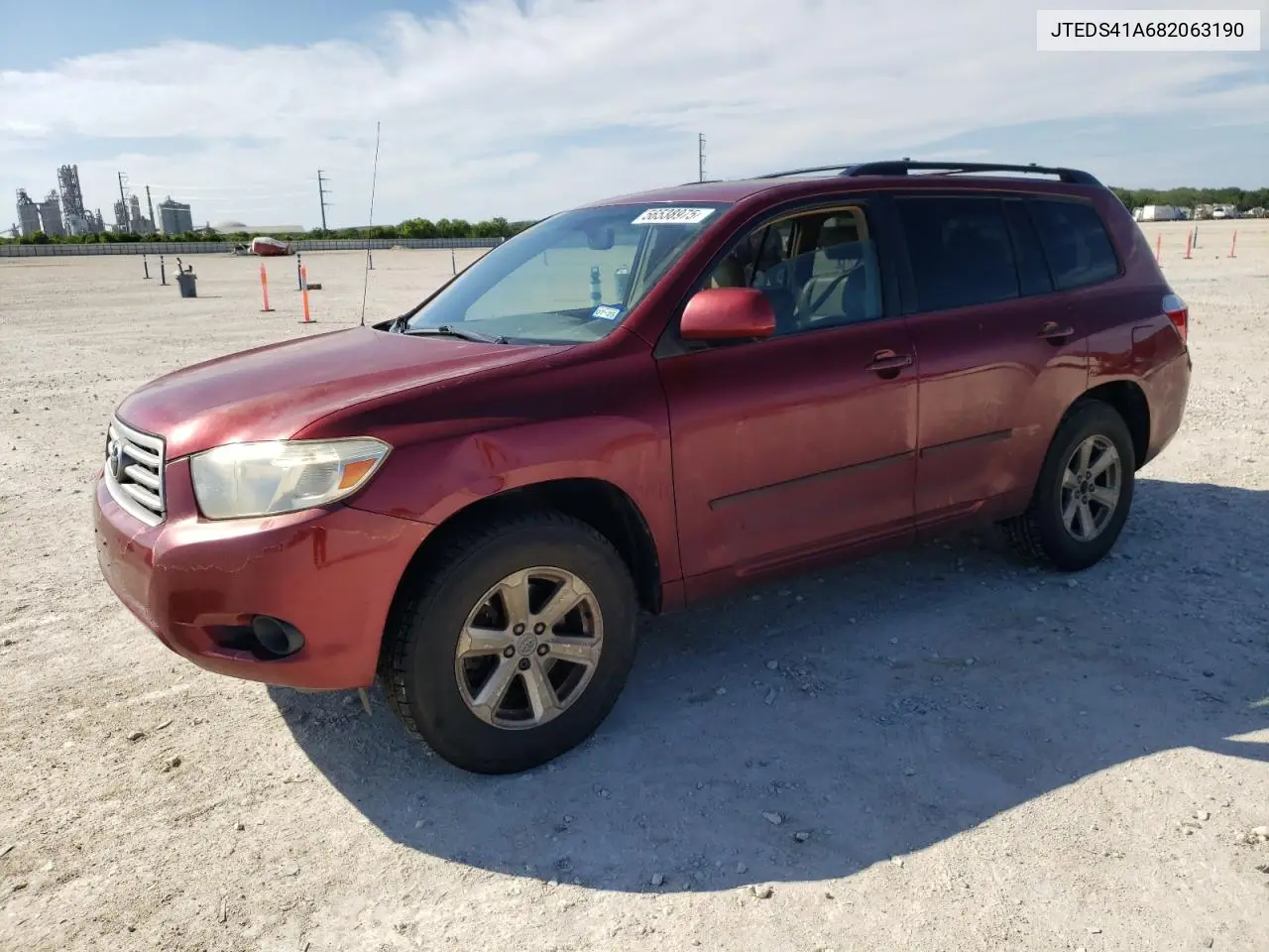2008 Toyota Highlander VIN: JTEDS41A682063190 Lot: 56538975