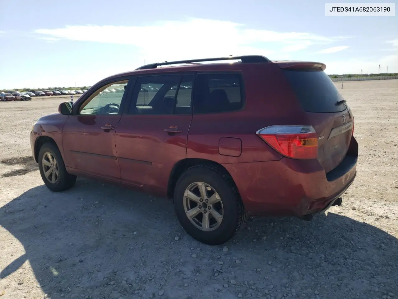 2008 Toyota Highlander VIN: JTEDS41A682063190 Lot: 56538975