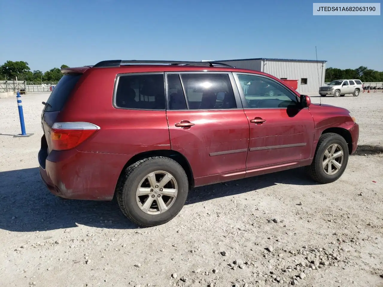 2008 Toyota Highlander VIN: JTEDS41A682063190 Lot: 56538975