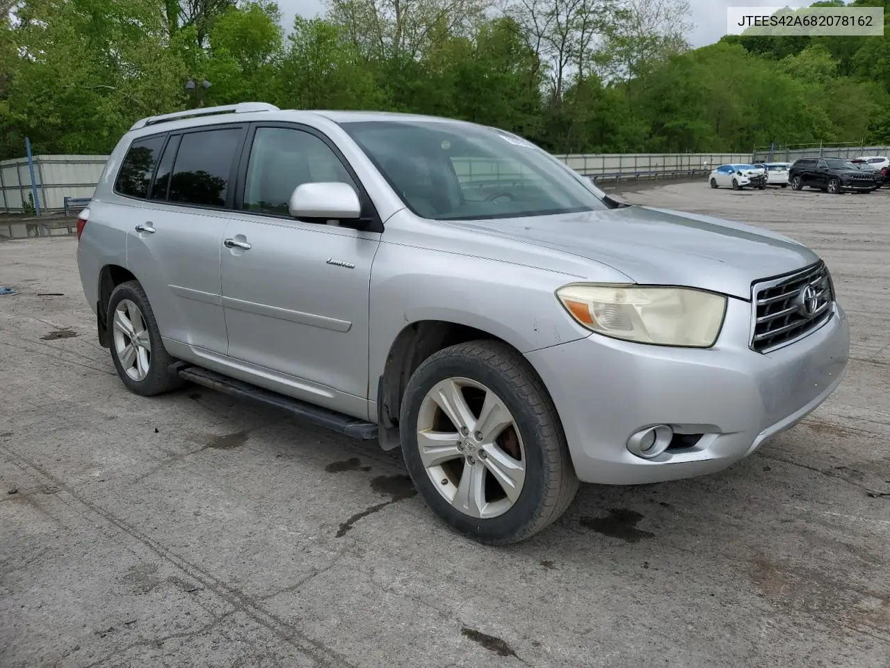 2008 Toyota Highlander Limited VIN: JTEES42A682078162 Lot: 56871005