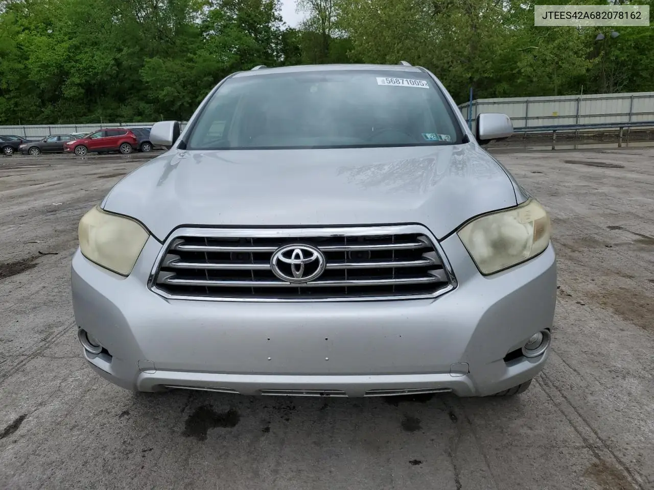 2008 Toyota Highlander Limited VIN: JTEES42A682078162 Lot: 56871005