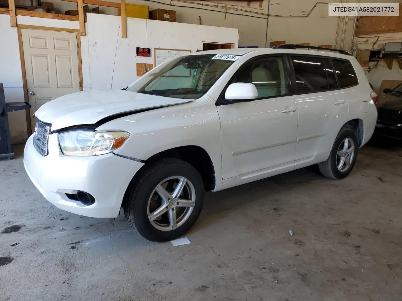 2008 Toyota Highlander VIN: JTEDS41A582021772 Lot: 56872975