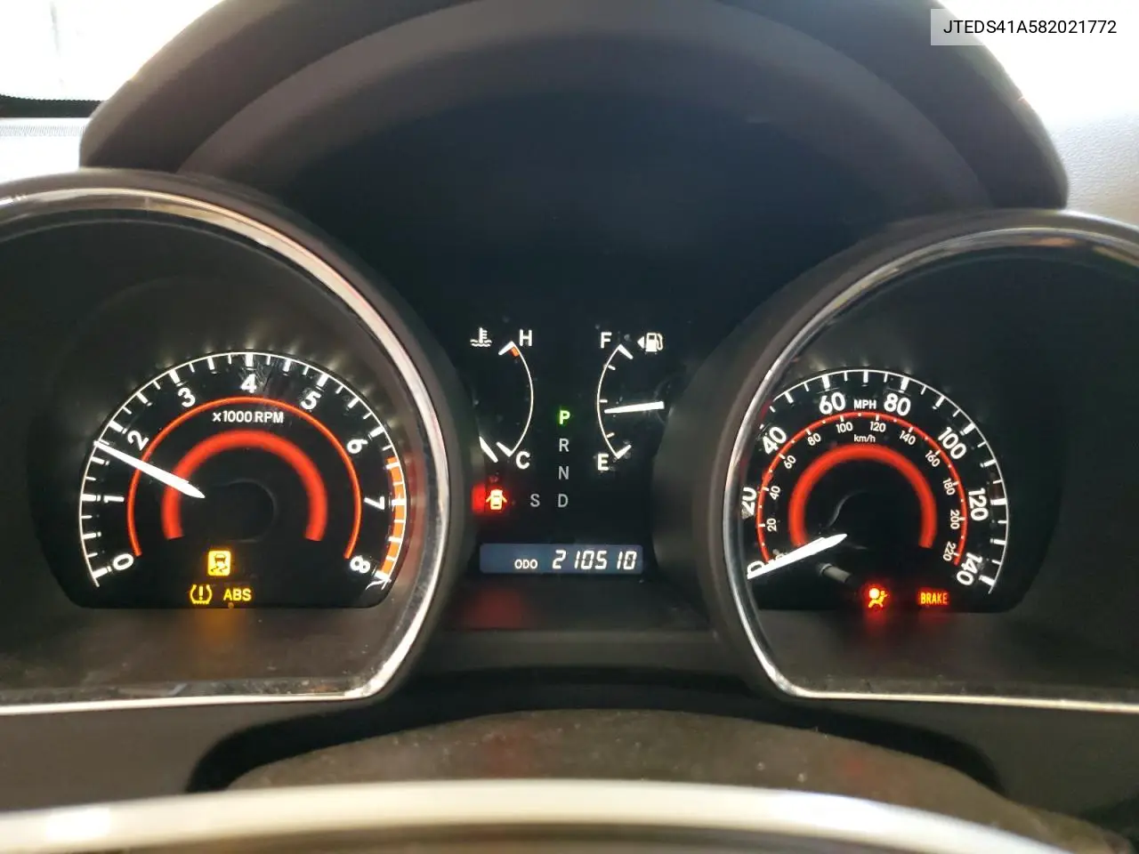 2008 Toyota Highlander VIN: JTEDS41A582021772 Lot: 56872975