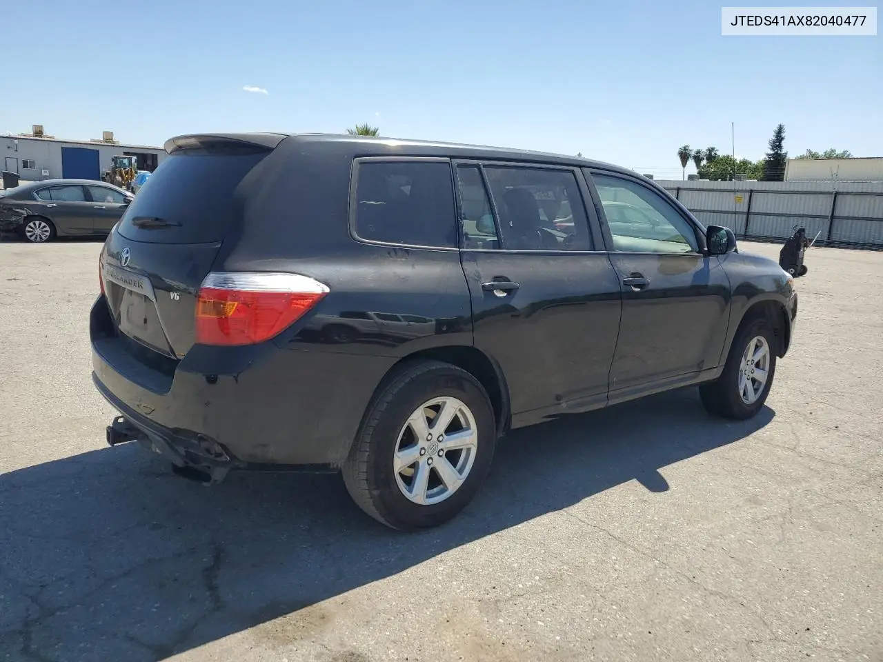 2008 Toyota Highlander VIN: JTEDS41AX82040477 Lot: 57171445