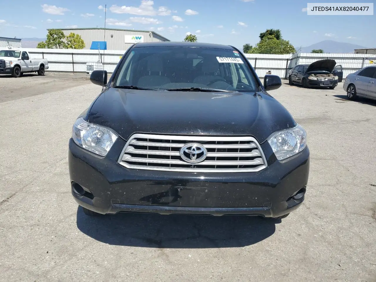 2008 Toyota Highlander VIN: JTEDS41AX82040477 Lot: 57171445