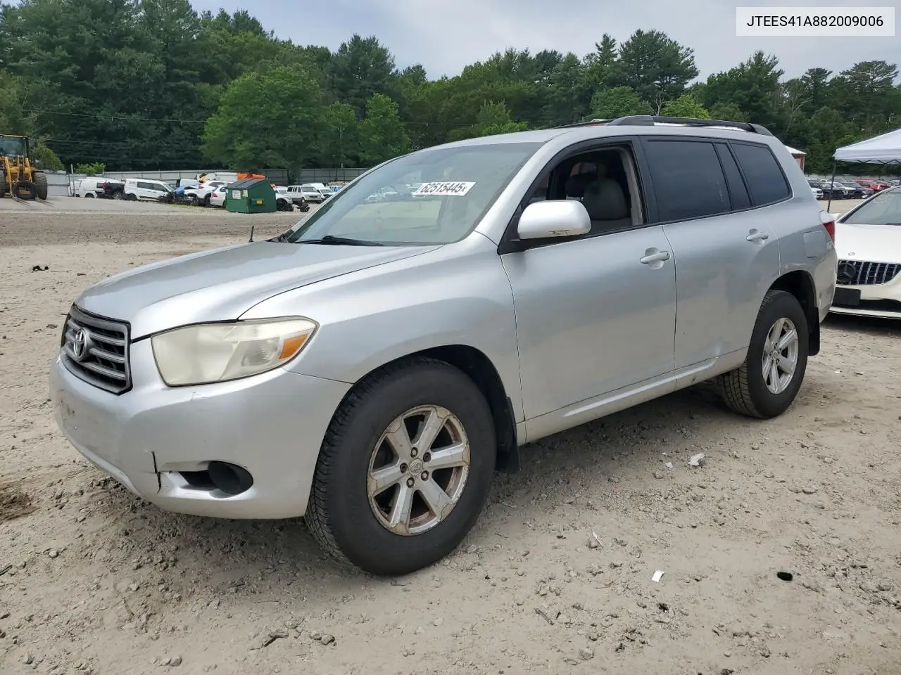 2008 Toyota Highlander VIN: JTEES41A882009006 Lot: 62515445