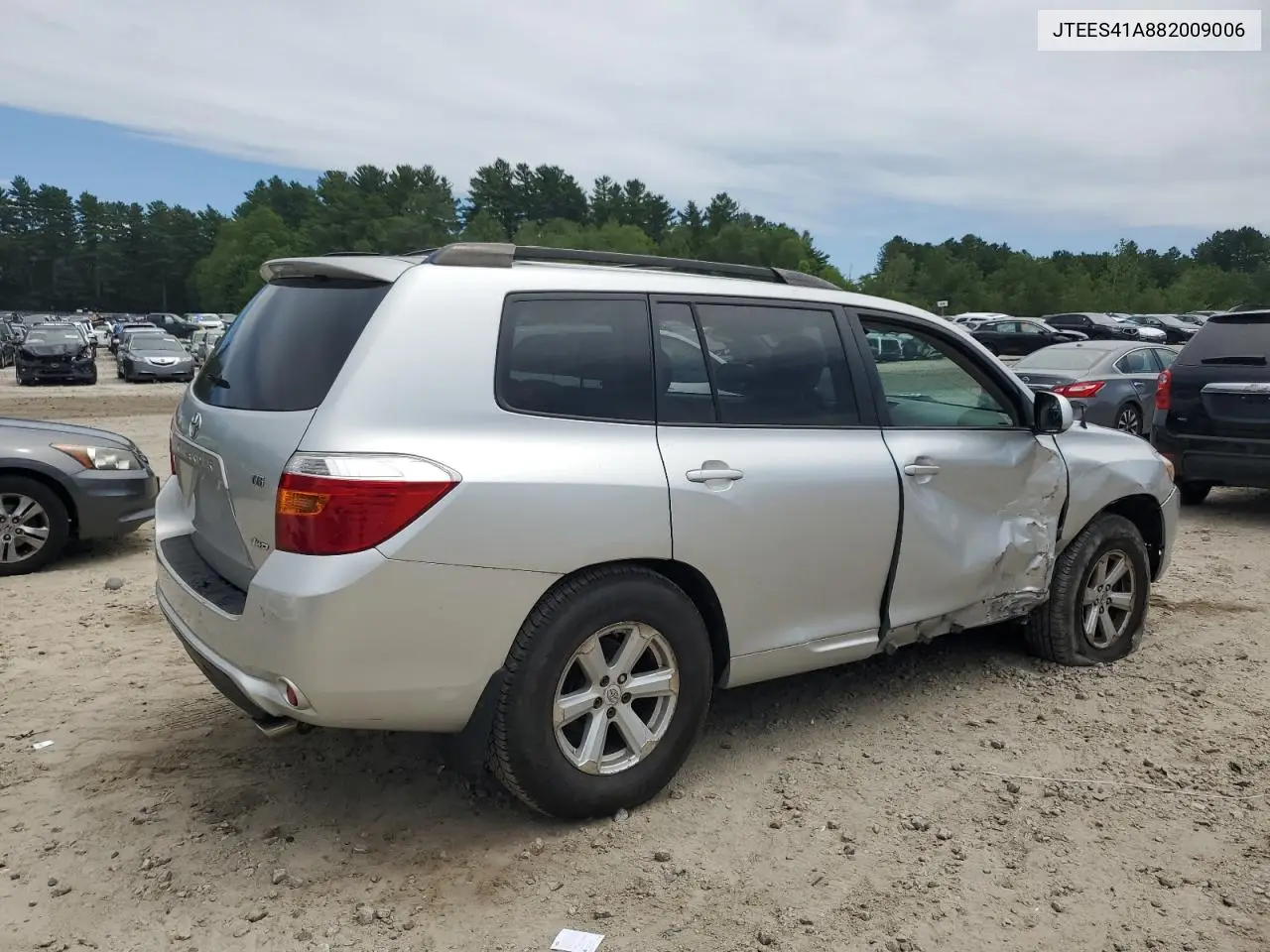 2008 Toyota Highlander VIN: JTEES41A882009006 Lot: 62515445