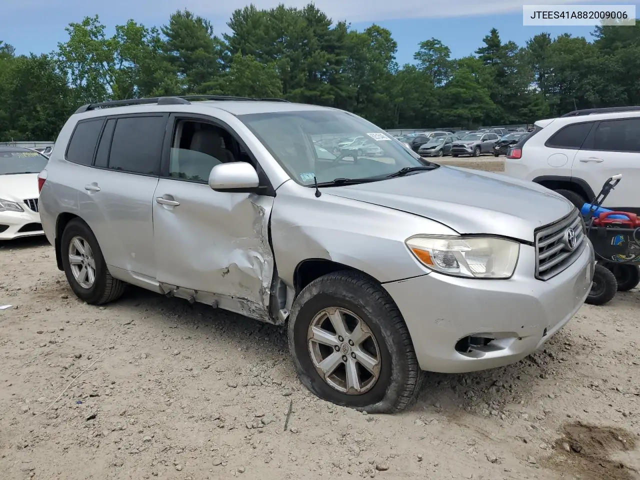 2008 Toyota Highlander VIN: JTEES41A882009006 Lot: 62515445