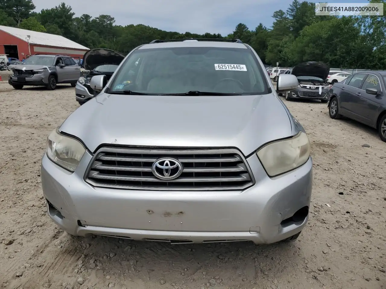 2008 Toyota Highlander VIN: JTEES41A882009006 Lot: 62515445