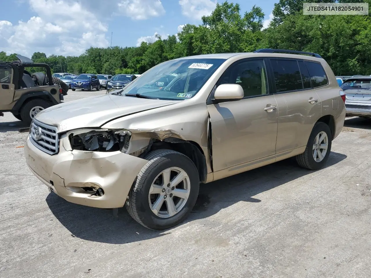 2008 Toyota Highlander VIN: JTEDS41A182054901 Lot: 62644775