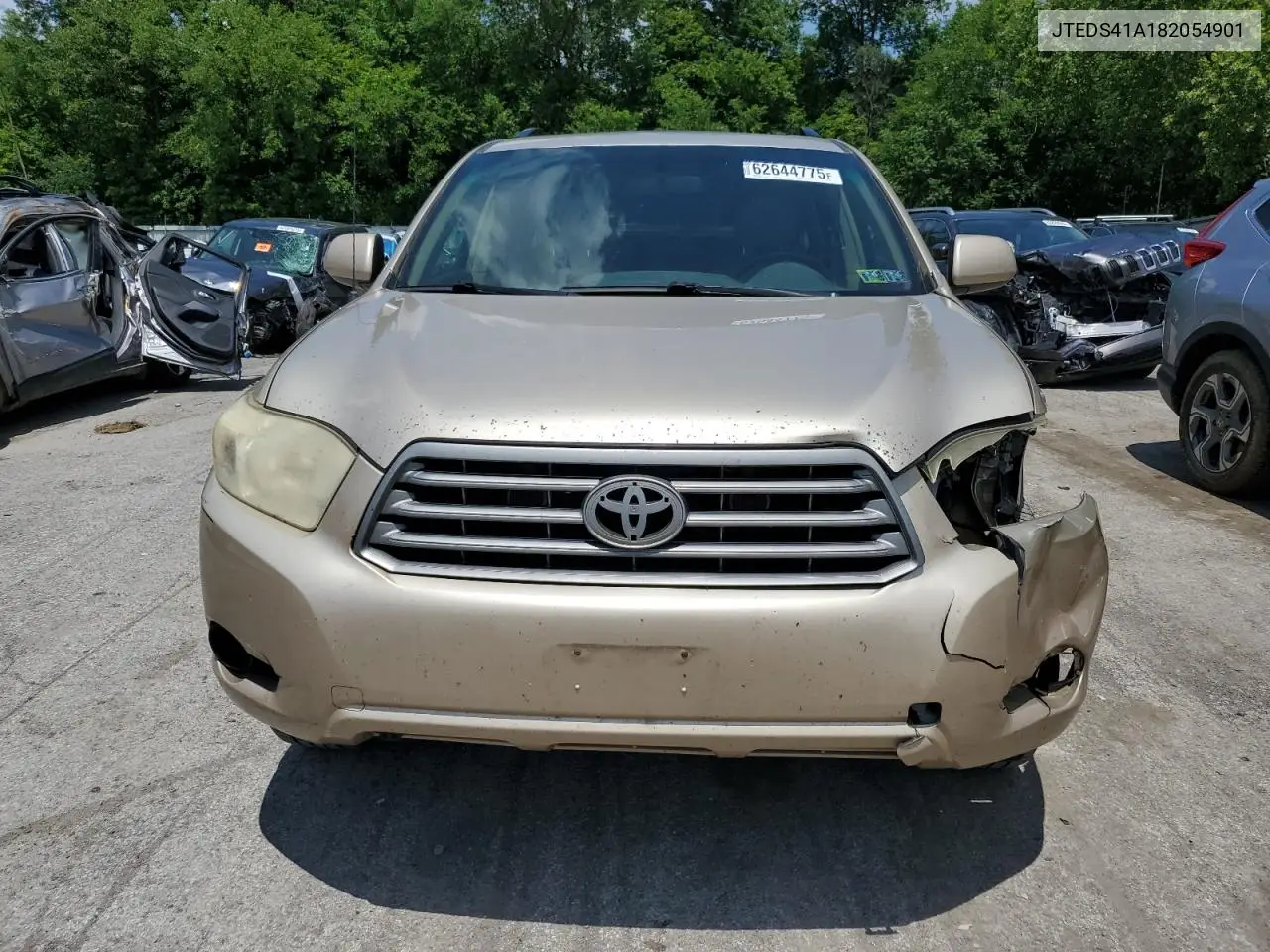 2008 Toyota Highlander VIN: JTEDS41A182054901 Lot: 62644775