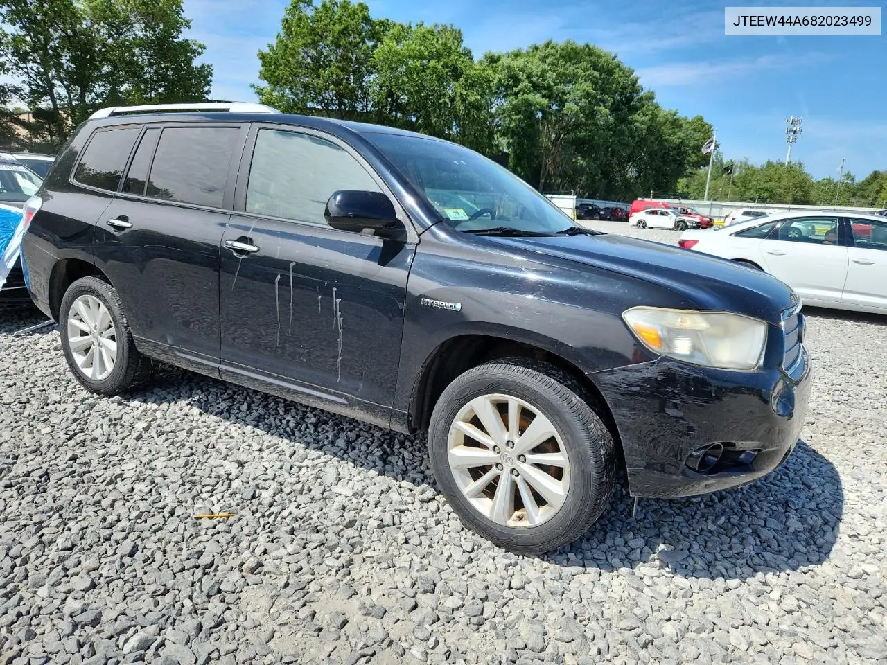 2008 Toyota Highlander Hybrid Limited VIN: JTEEW44A682023499 Lot: 62729955