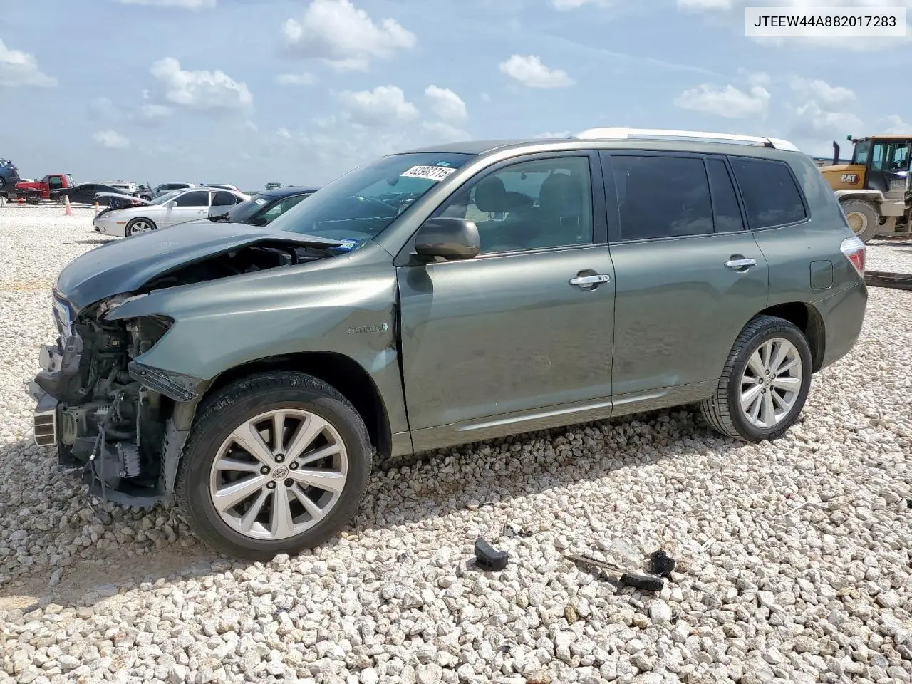 2008 Toyota Highlander Hybrid Limited VIN: JTEEW44A882017283 Lot: 62902715