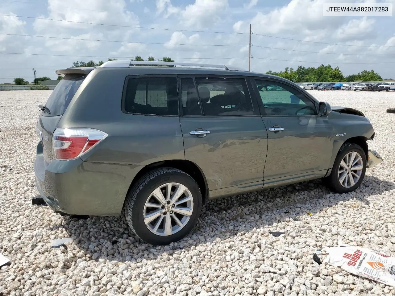 2008 Toyota Highlander Hybrid Limited VIN: JTEEW44A882017283 Lot: 62902715
