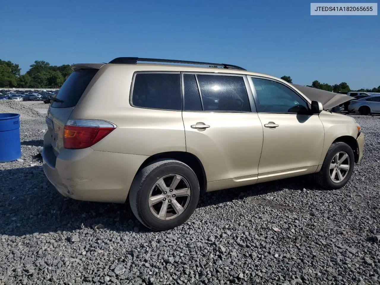 2008 Toyota Highlander VIN: JTEDS41A182065655 Lot: 64857115