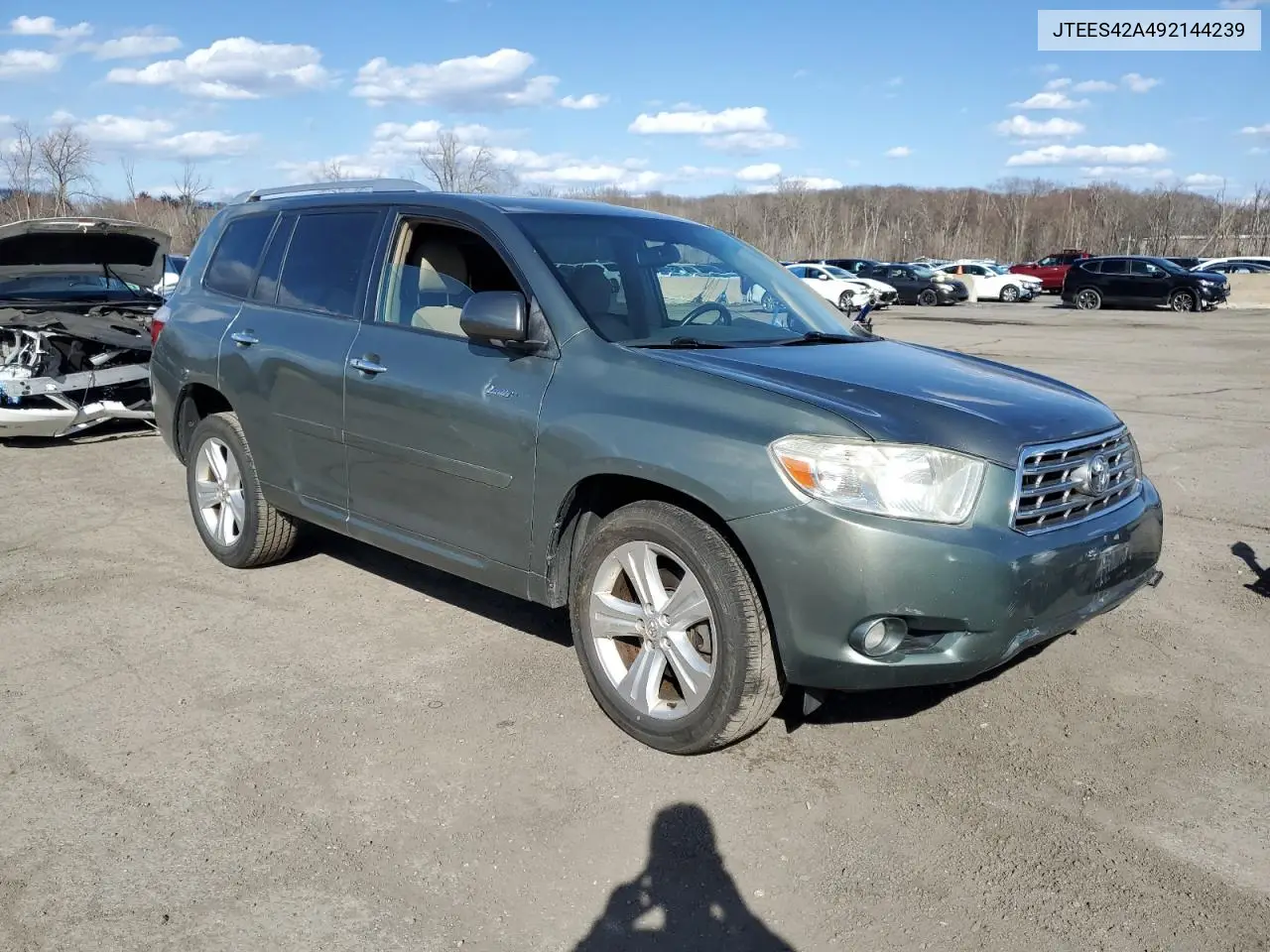 2009 Toyota Highlander Limited VIN: JTEES42A492144239 Lot: 50306385
