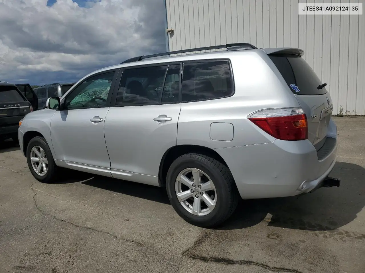 2009 Toyota Highlander VIN: JTEES41A092124135 Lot: 56237655