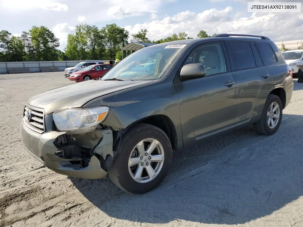 2009 Toyota Highlander VIN: JTEES41AX92138091 Lot: 56398855