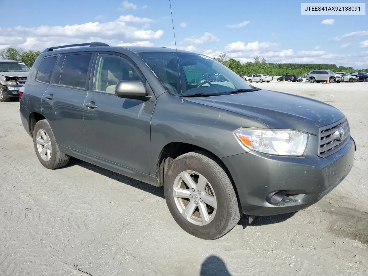 2009 Toyota Highlander VIN: JTEES41AX92138091 Lot: 56398855