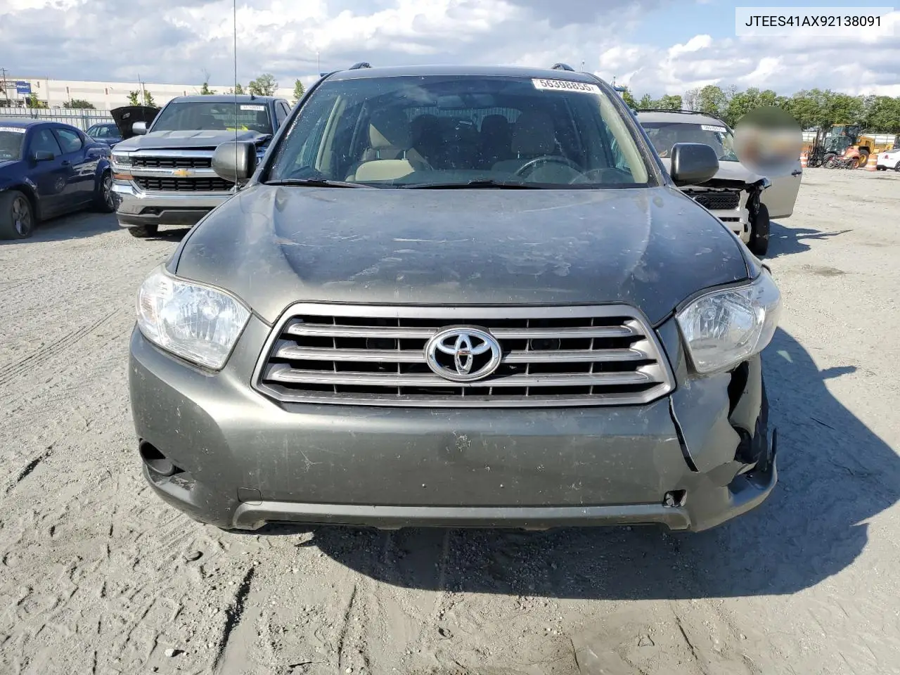 2009 Toyota Highlander VIN: JTEES41AX92138091 Lot: 56398855