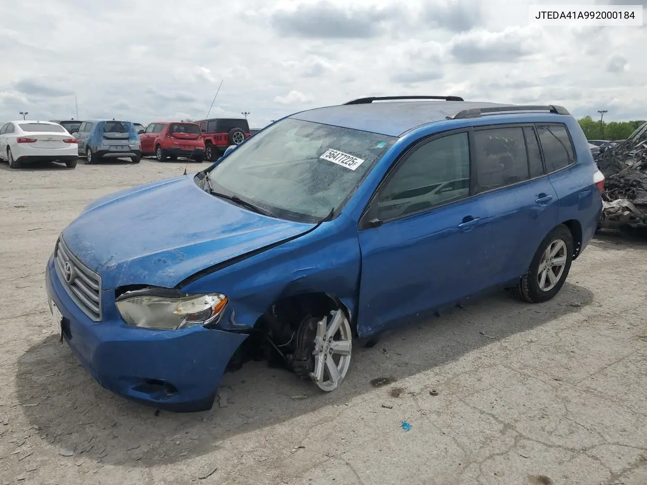 2009 Toyota Highlander VIN: JTEDA41A992000184 Lot: 56477225