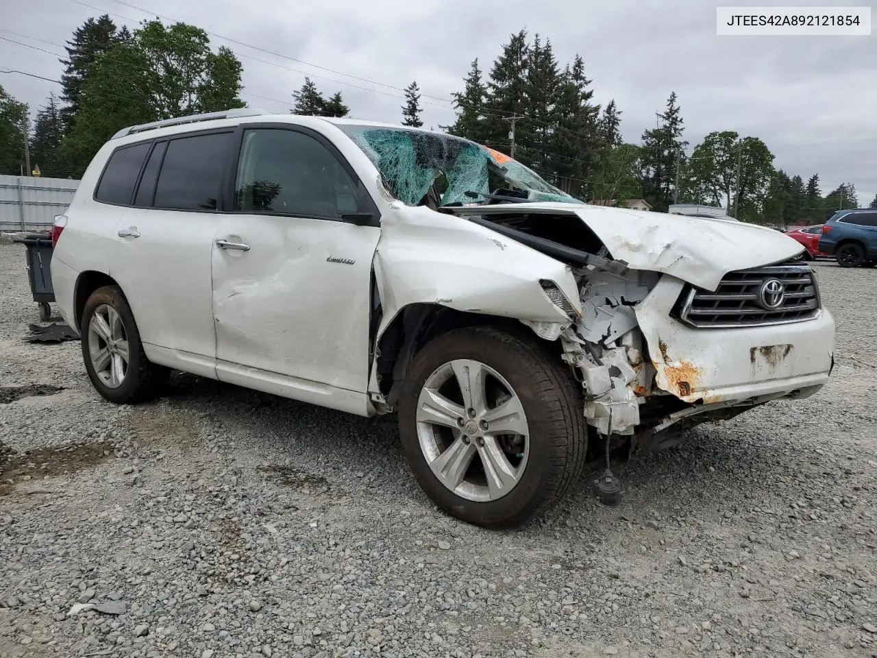 2009 Toyota Highlander Limited VIN: JTEES42A892121854 Lot: 56566195