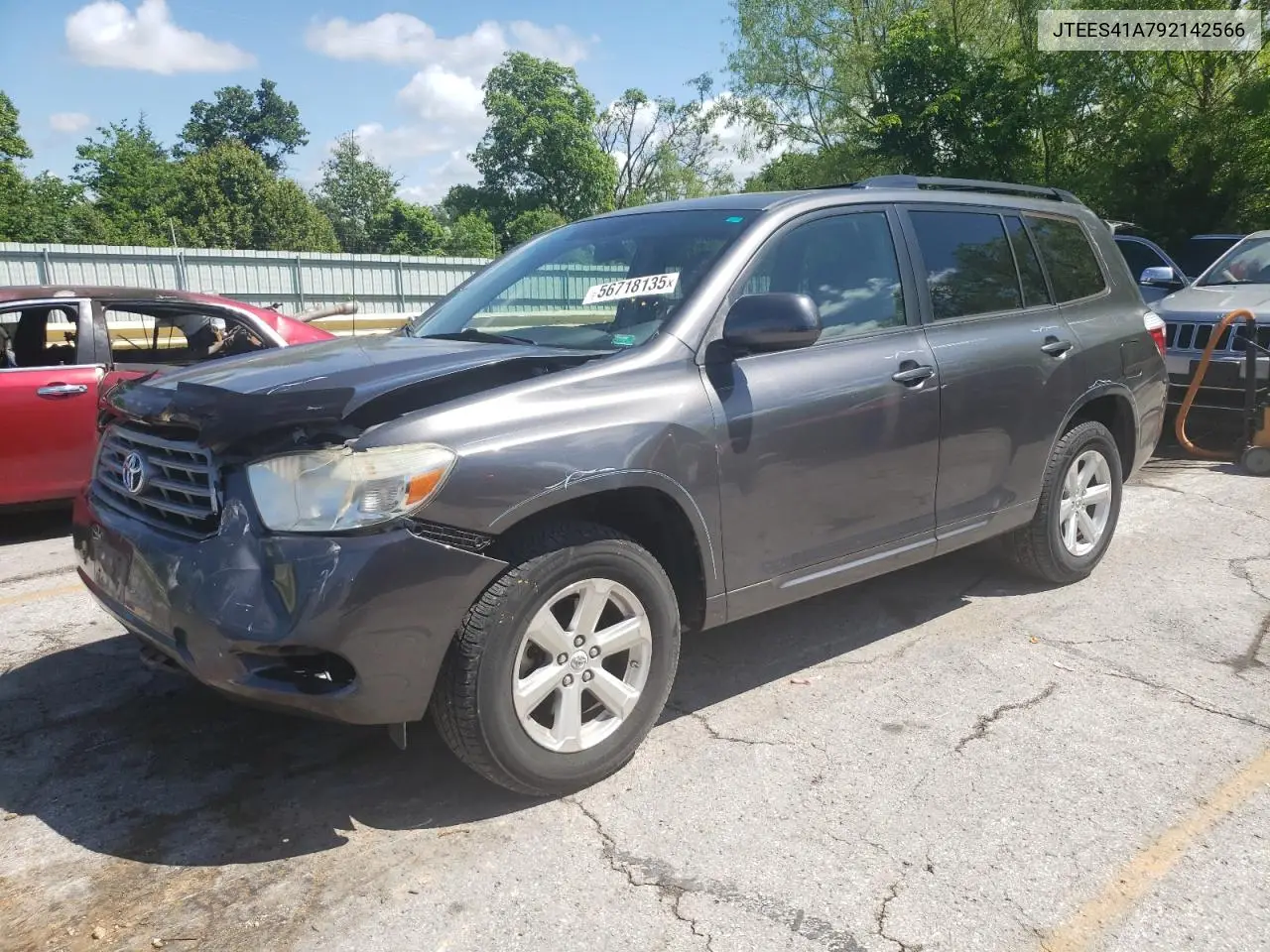 2009 Toyota Highlander VIN: JTEES41A792142566 Lot: 56718135
