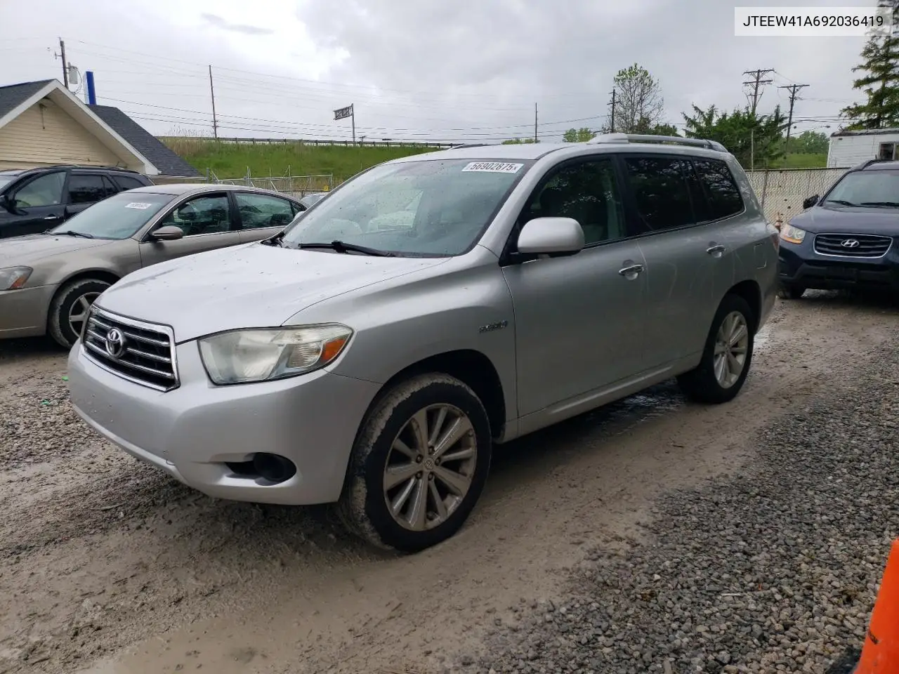 2009 Toyota Highlander Hybrid VIN: JTEEW41A692036419 Lot: 56902875