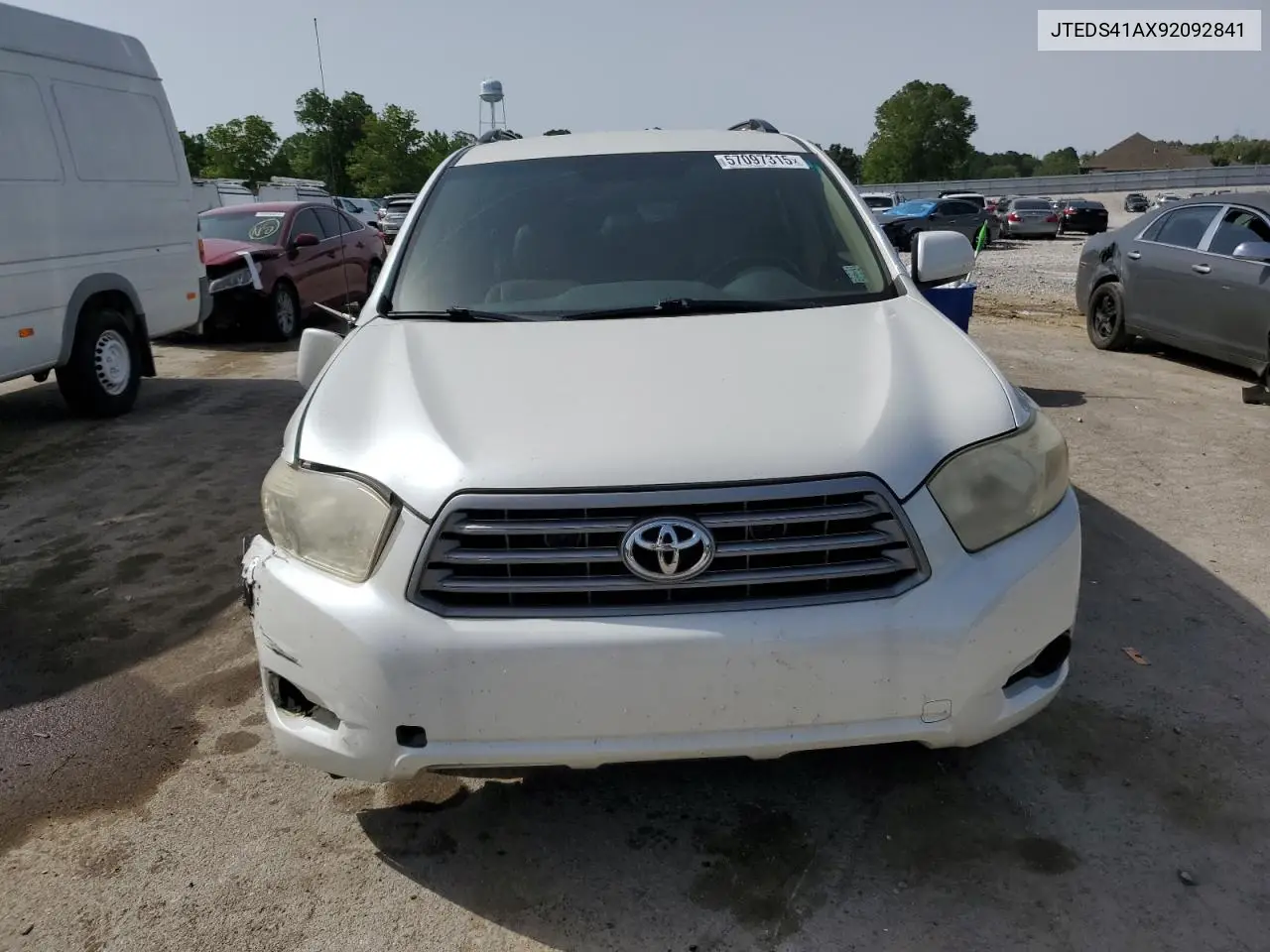 2009 Toyota Highlander VIN: JTEDS41AX92092841 Lot: 57097315