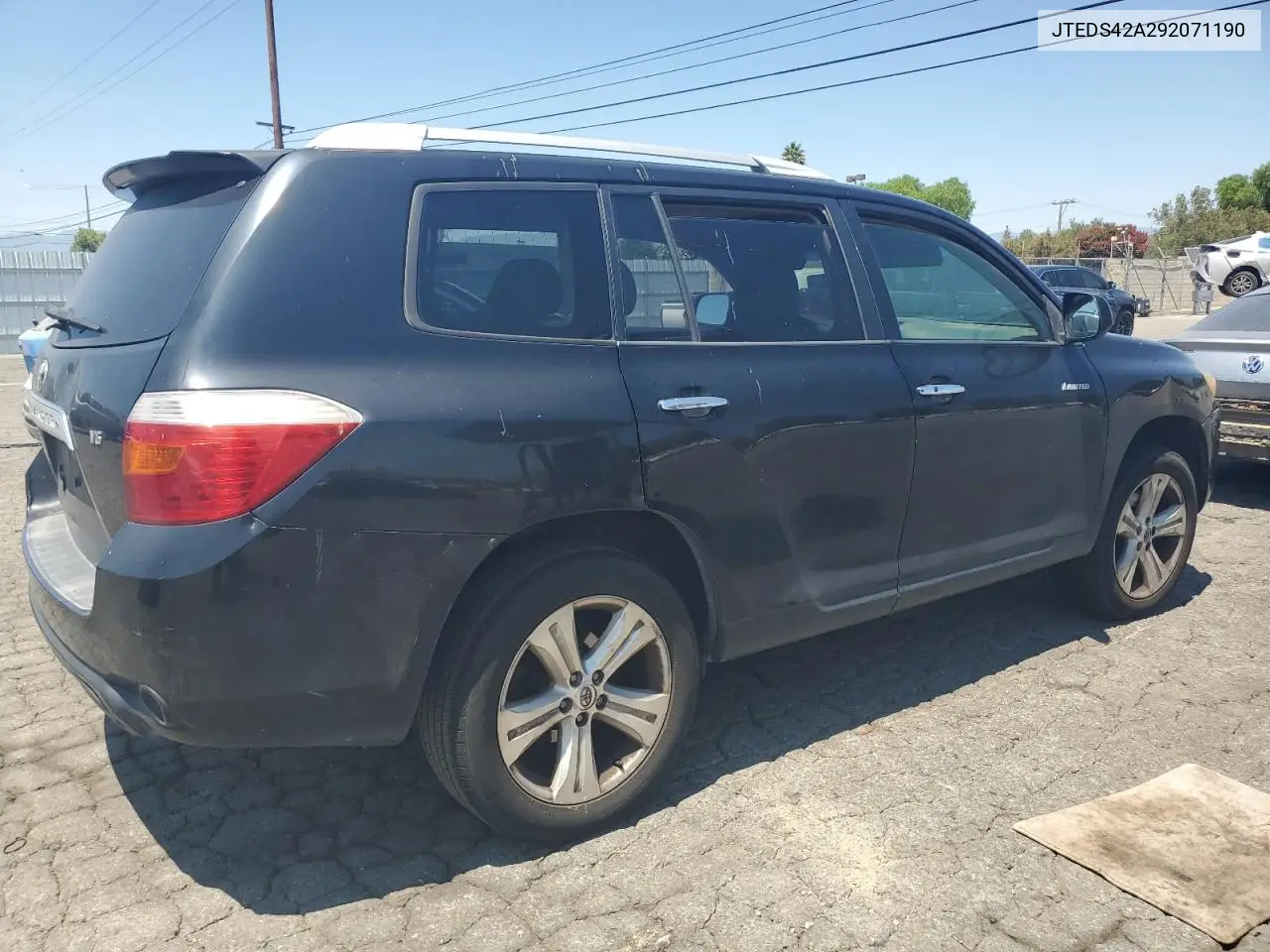 2009 Toyota Highlander Limited VIN: JTEDS42A292071190 Lot: 61613045