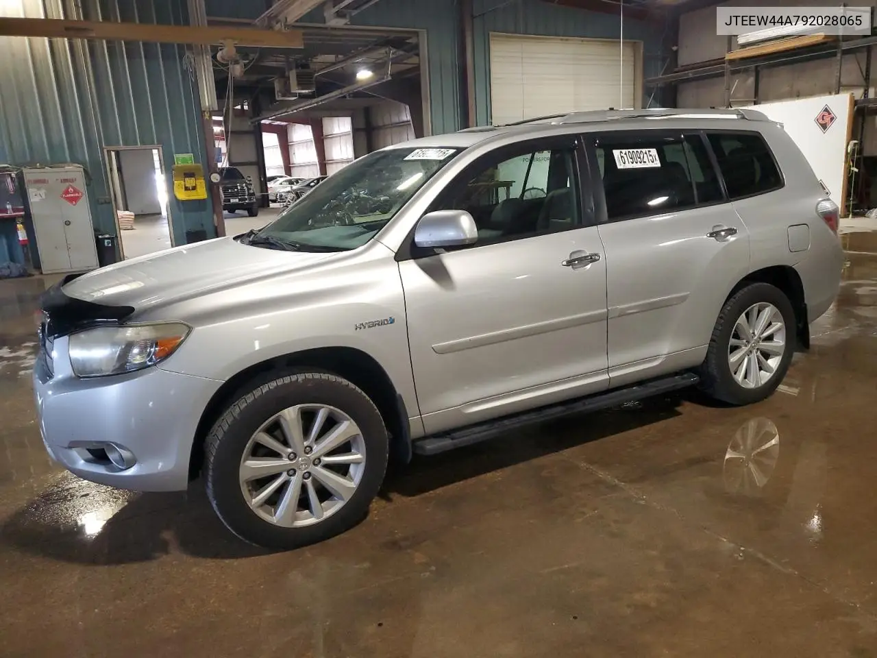 2009 Toyota Highlander Hybrid Limited VIN: JTEEW44A792028065 Lot: 61909215