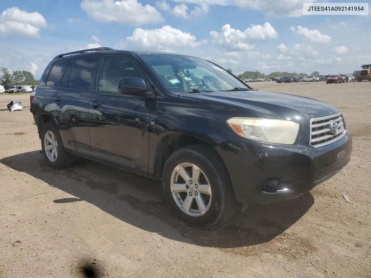 2009 Toyota Highlander VIN: JTEES41A092141954 Lot: 62504065