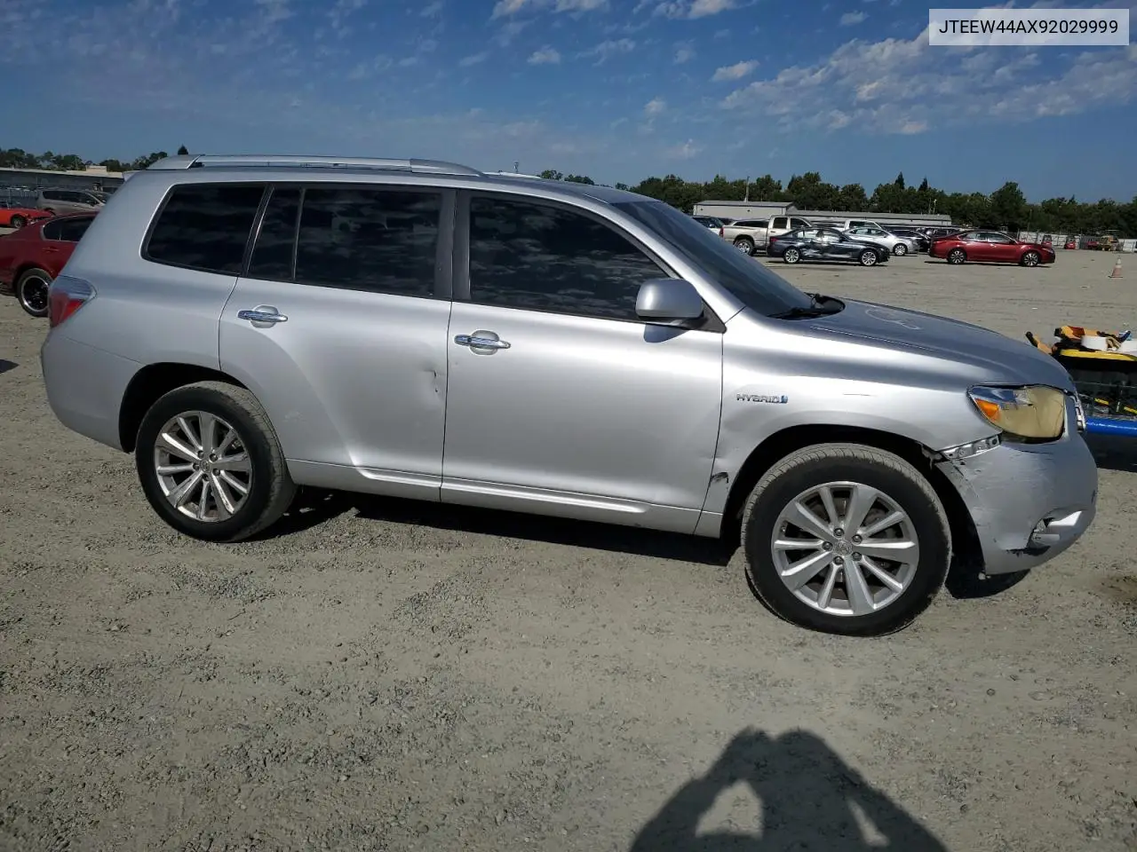 2009 Toyota Highlander Hybrid Limited VIN: JTEEW44AX92029999 Lot: 62786675