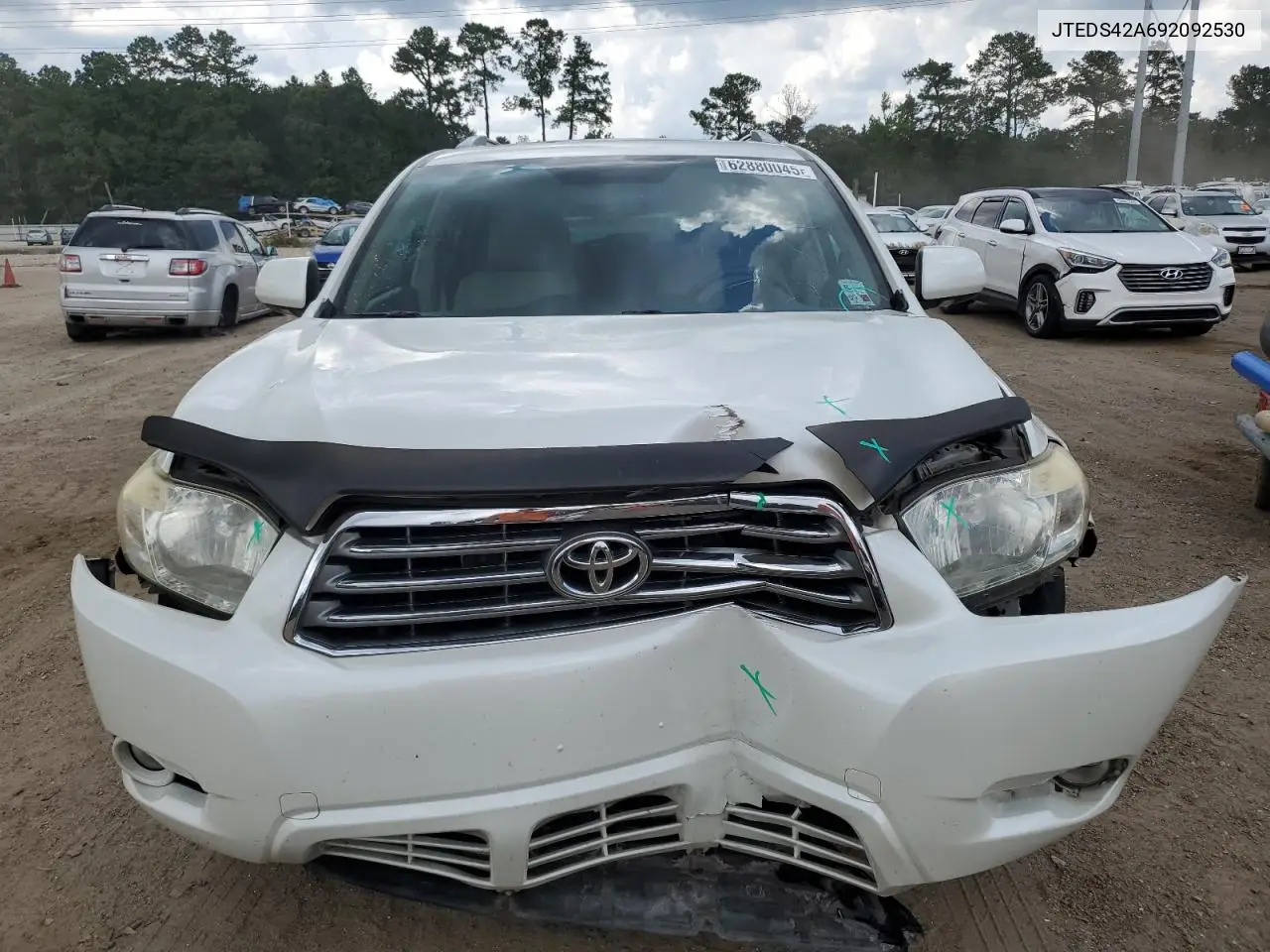 2009 Toyota Highlander Limited VIN: JTEDS42A692092530 Lot: 62880045