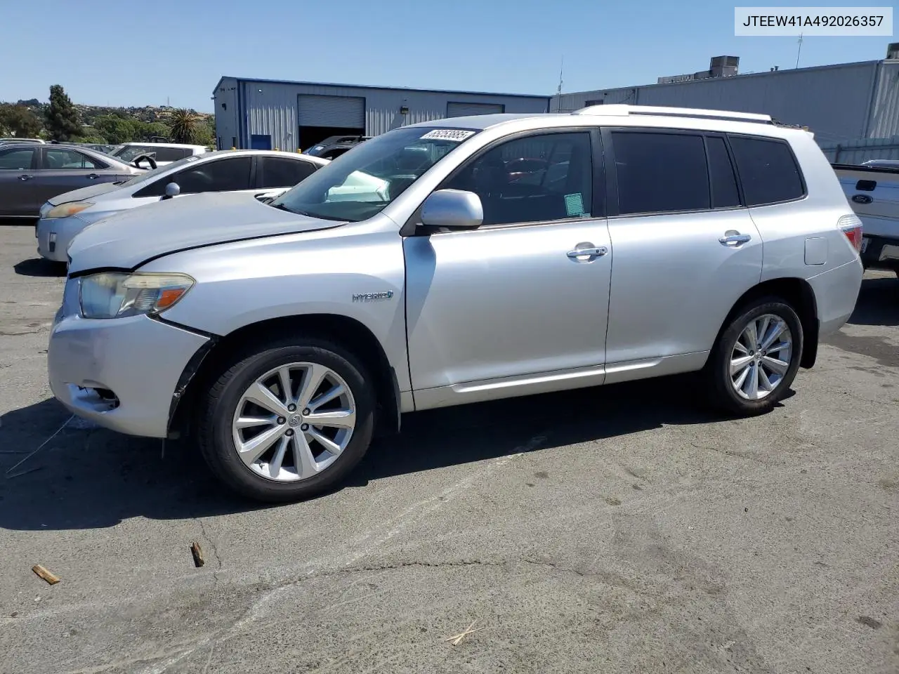 2009 Toyota Highlander Hybrid VIN: JTEEW41A492026357 Lot: 65253885