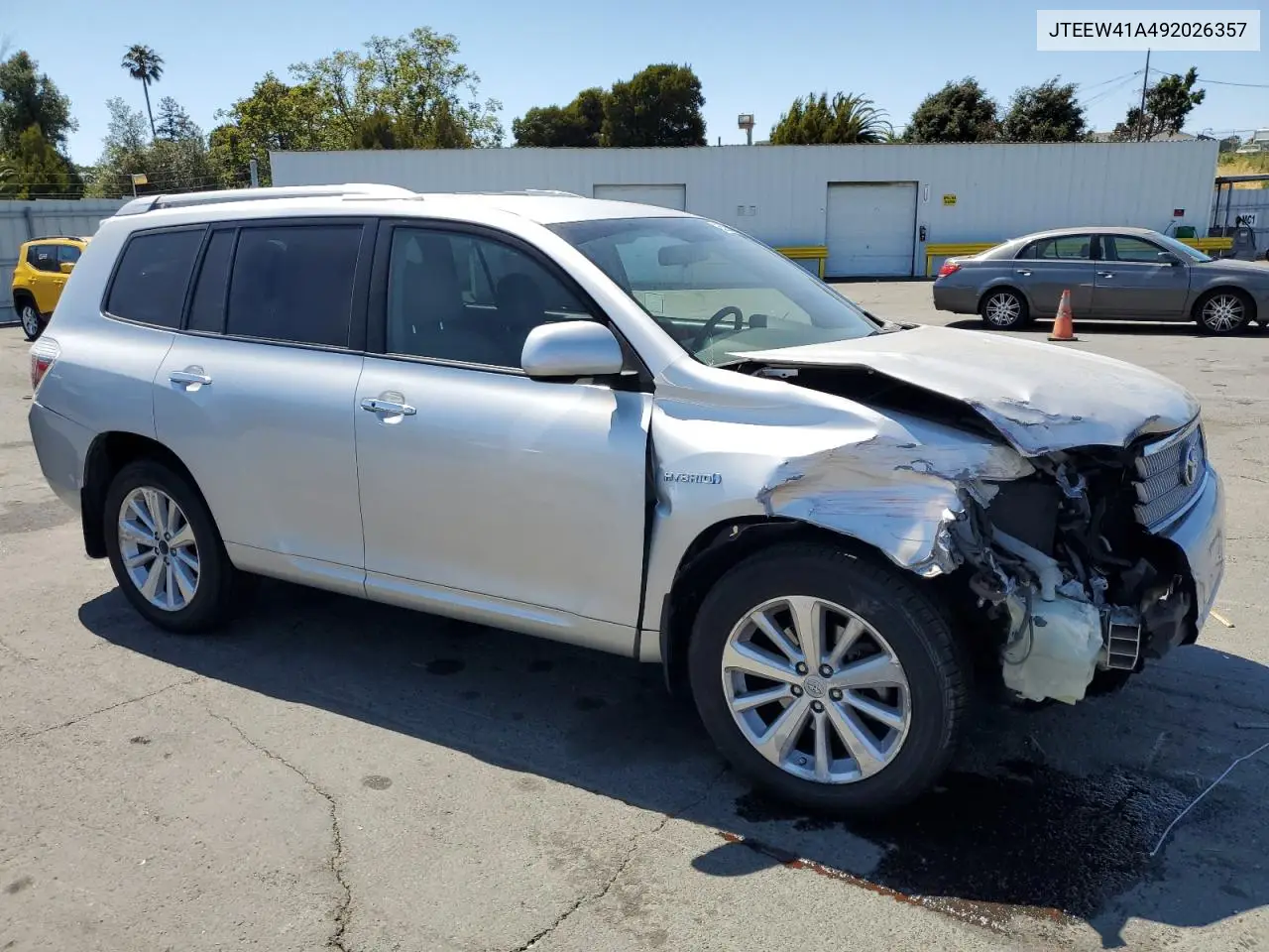 2009 Toyota Highlander Hybrid VIN: JTEEW41A492026357 Lot: 65253885