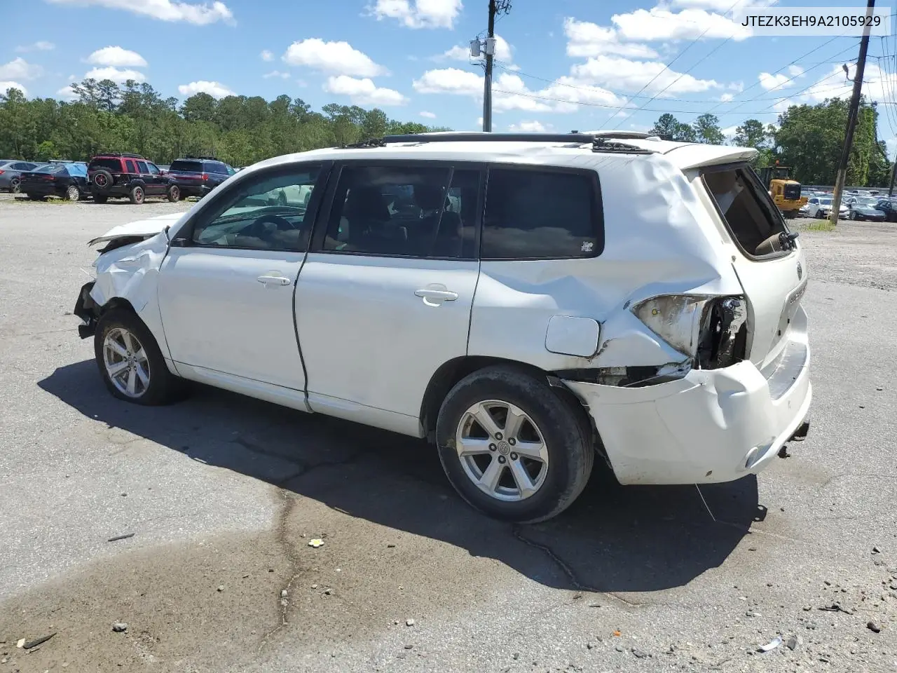 2010 Toyota Highlander VIN: JTEZK3EH9A2105929 Lot: 56819115