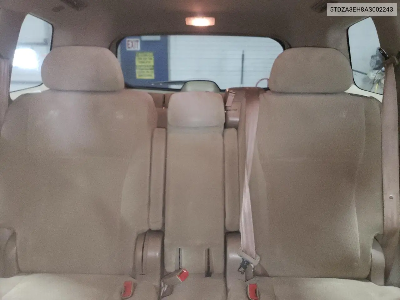 2010 Toyota Highlander VIN: 5TDZA3EH8AS002243 Lot: 57016085